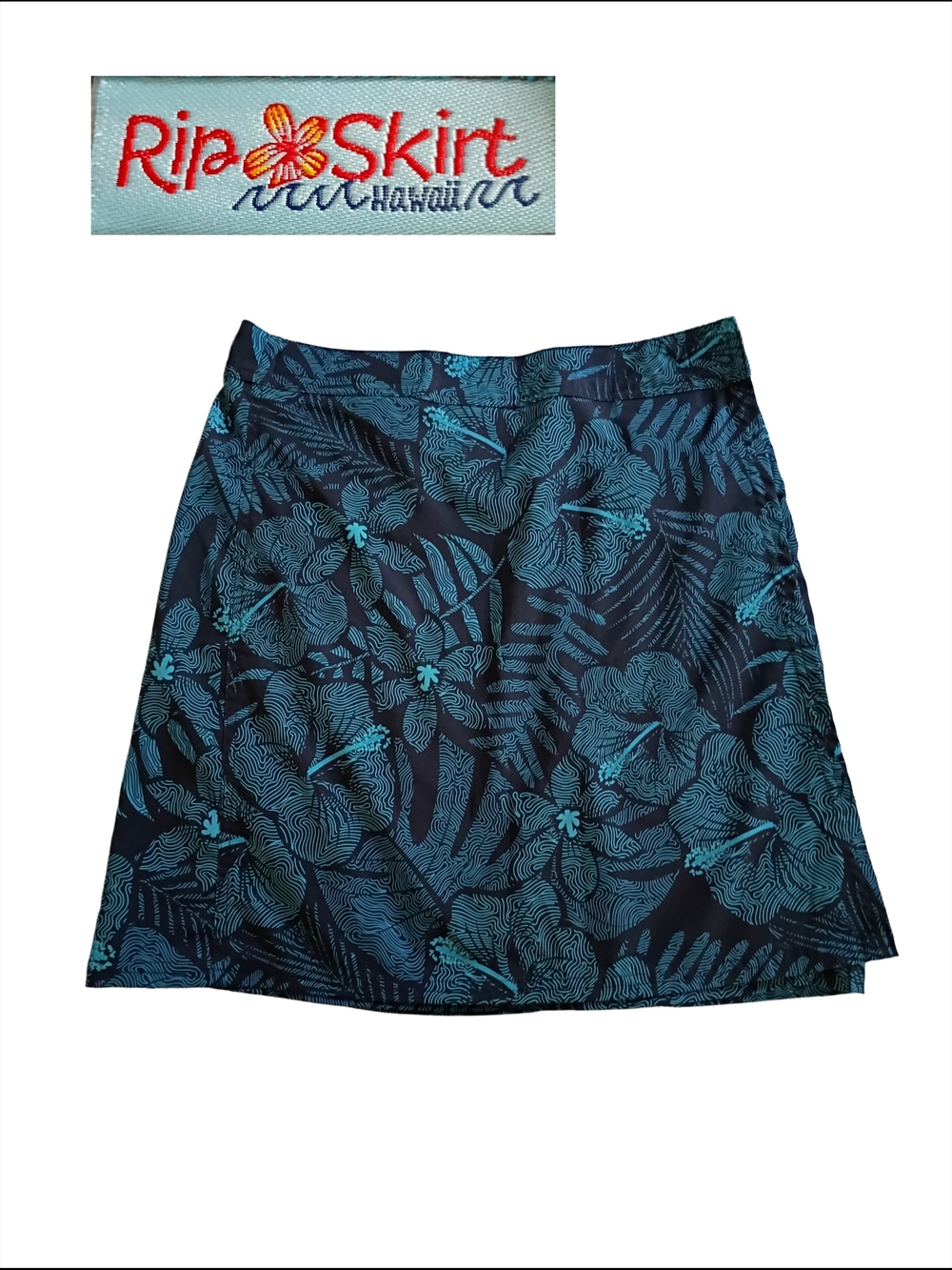 Ripskirt Hawaii "Maui Moonlight" Wrap Med-Length Size S - Picture 2 of 5